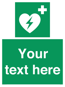 Custom Defibrillator Sign